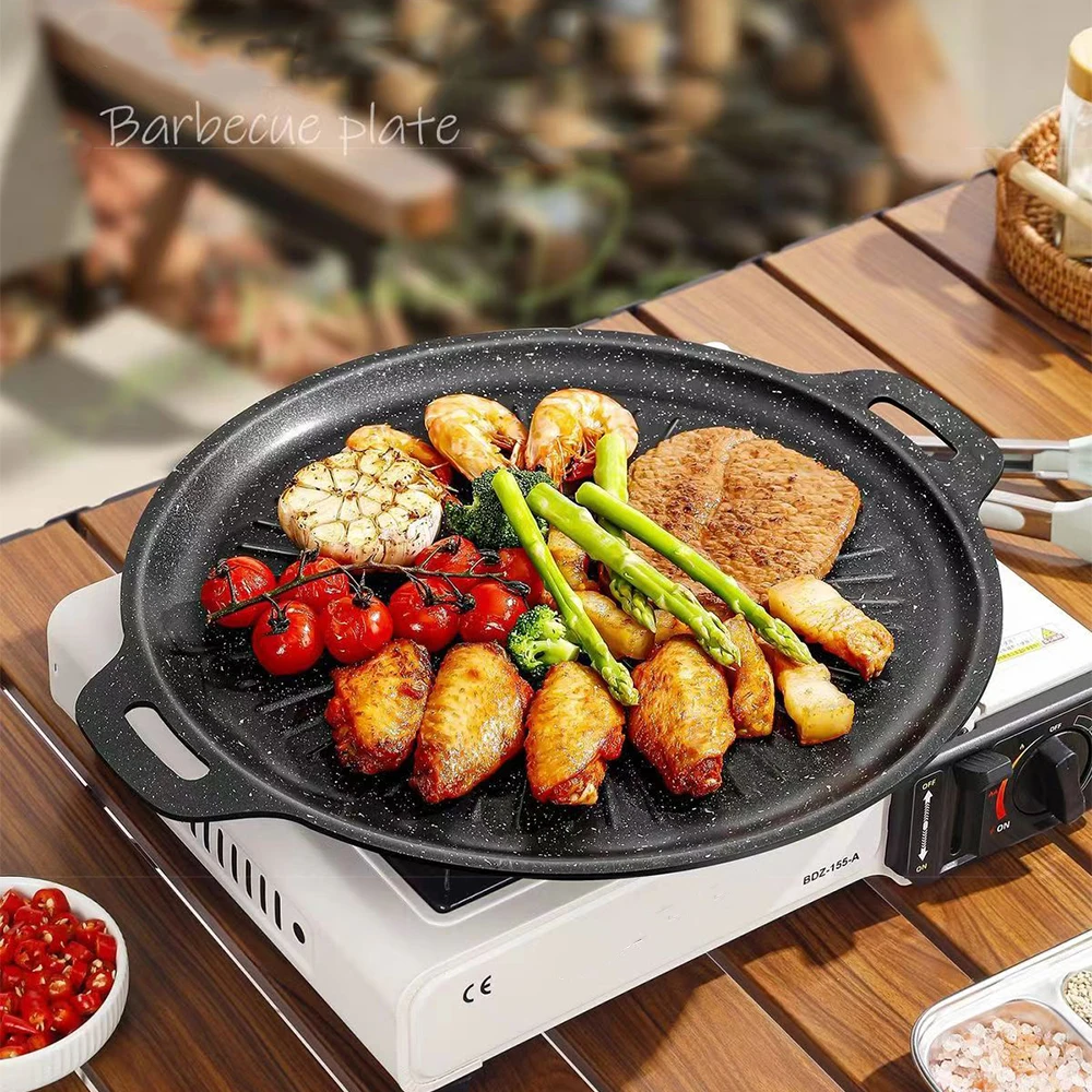 Korean Bbq Grill - Panci Panggangan BBQ Luar Ruangan 34CM,
