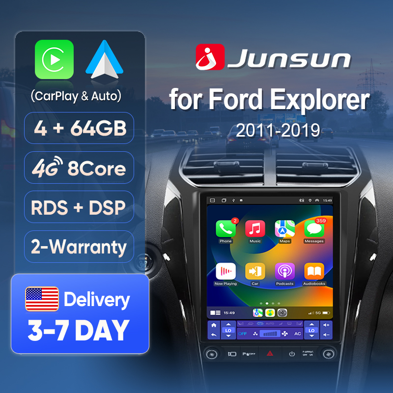 Traditional Korean Lifestyle - Layar CarPlay Nirkabel Junsun untuk Ford