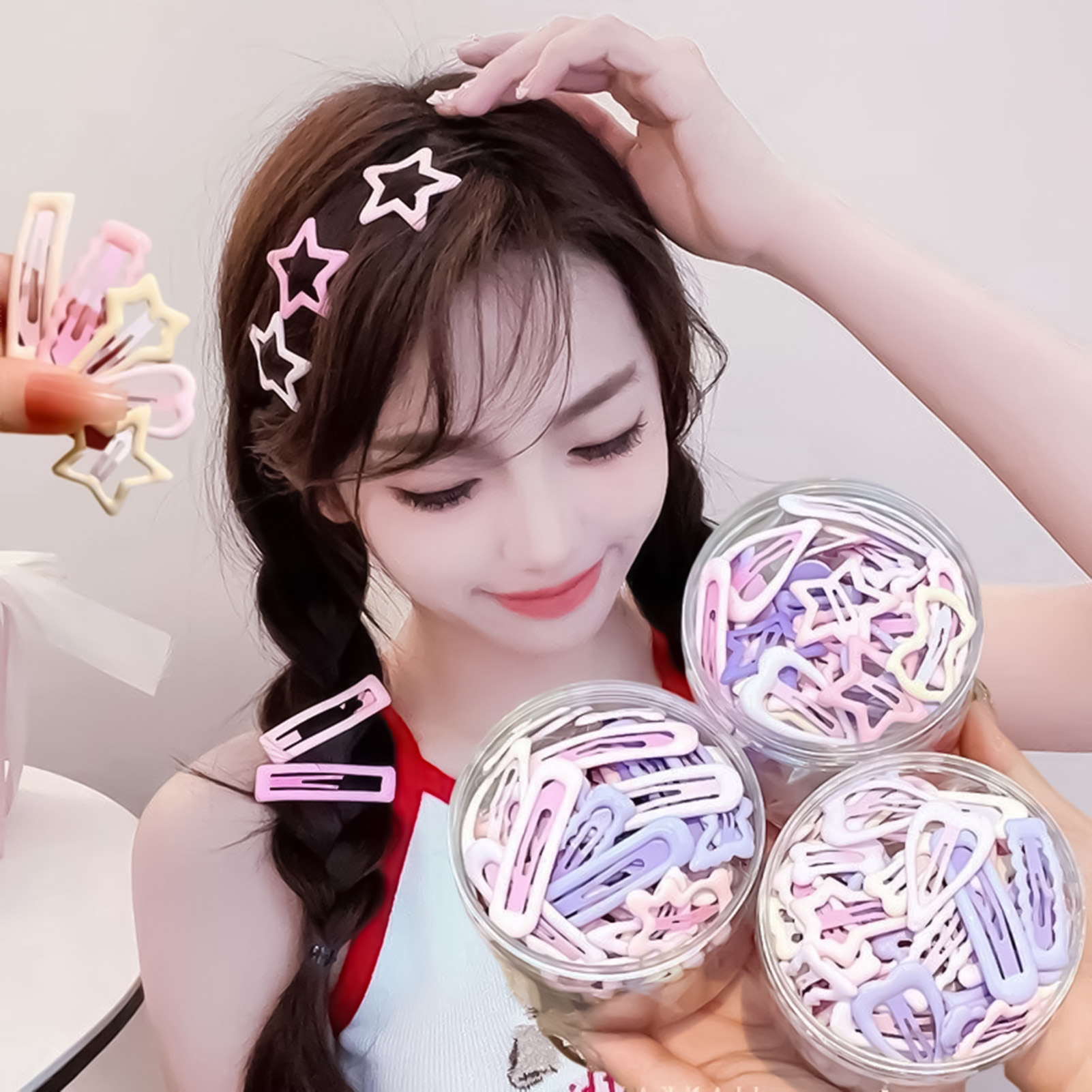 Korean Lifestyle & Kids Boutique Photos - 3 buah pin hiasan kepala gaya