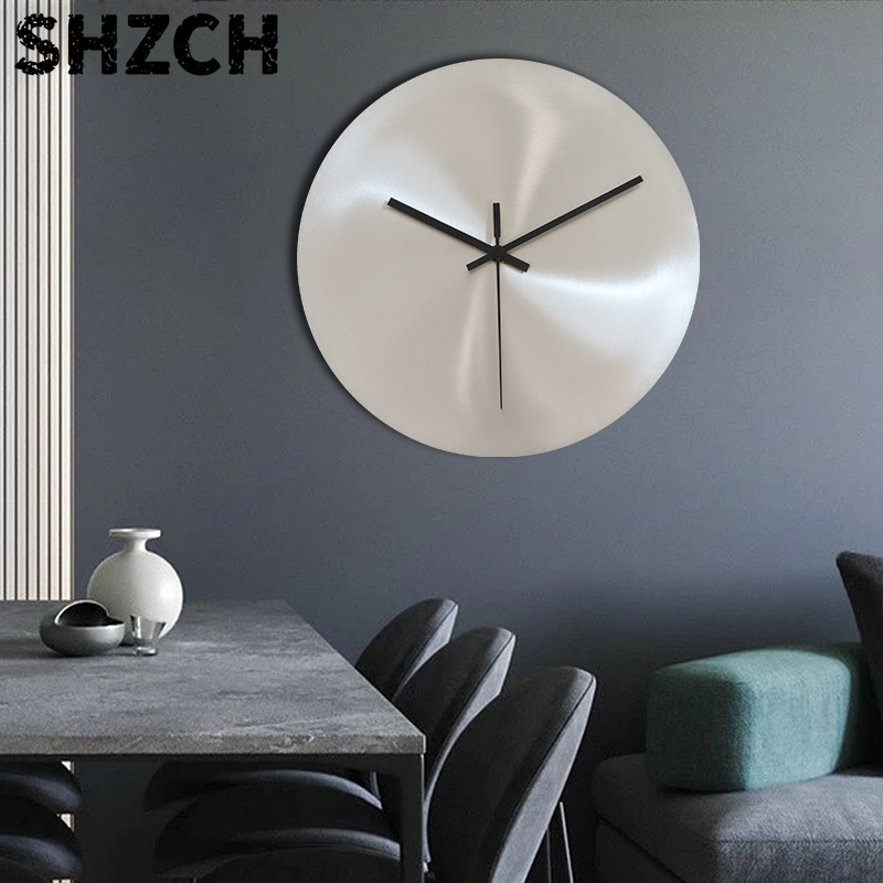 Korean Lifestyle Studio - Jam Dinding 3D Stainless Steel Gaya