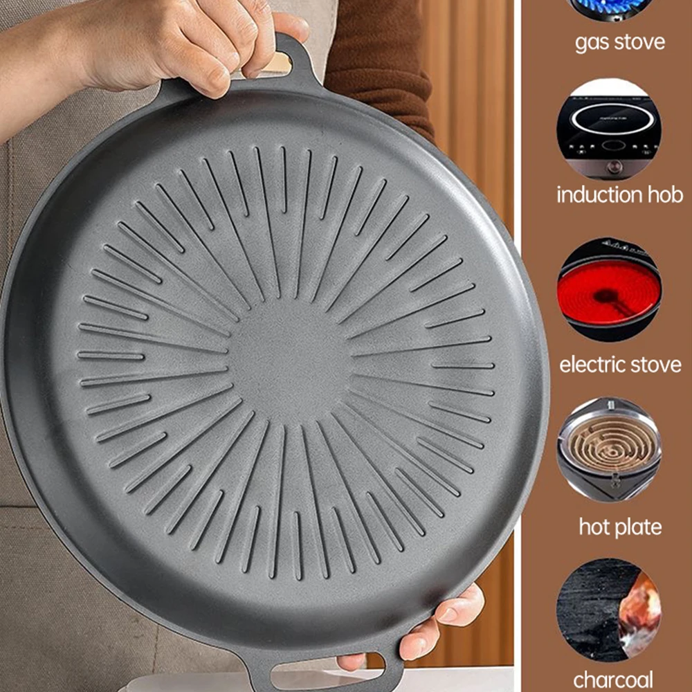 Panci Panggangan BBQ Luar Ruan - Korean Bbq Grill ulasan dan harga