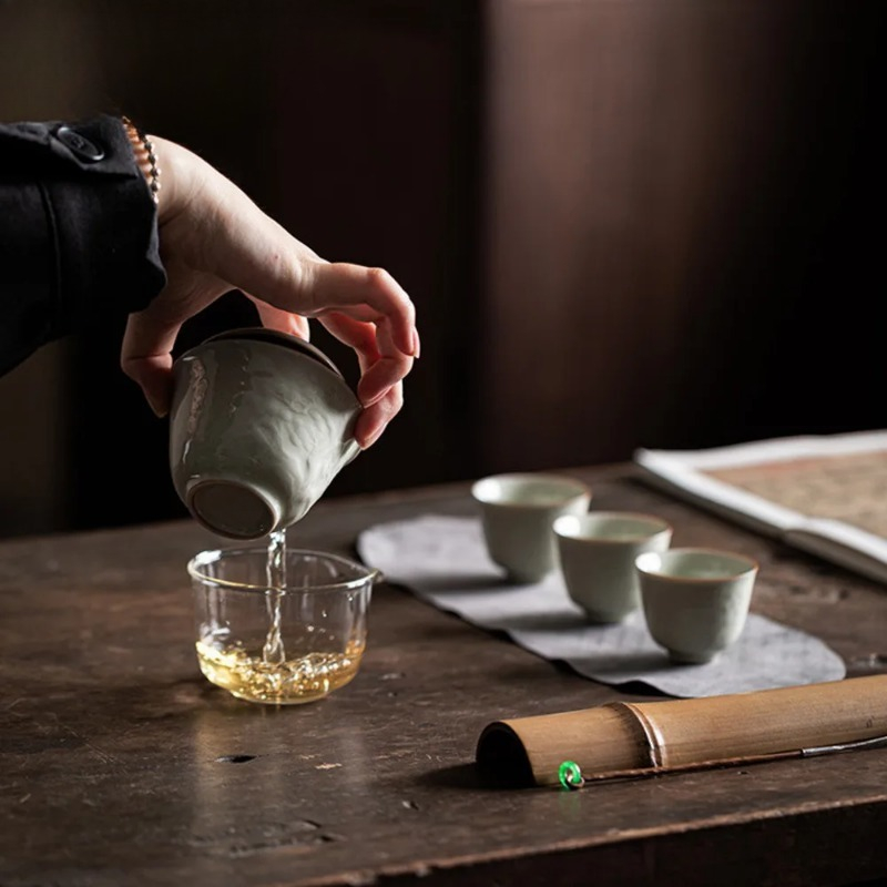 Set Mangkuk Relief Buatan Tang - Korean Tea Set ulasan dan harga