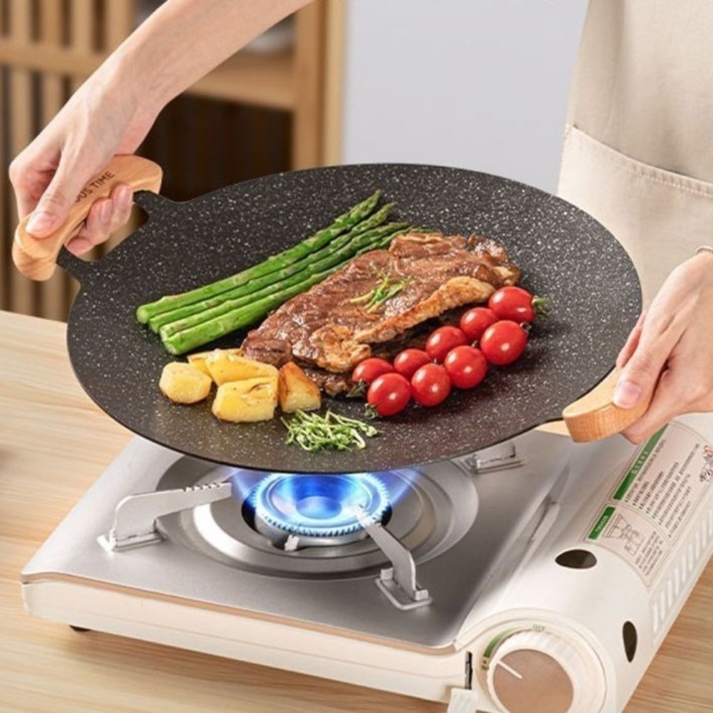 30/32/34/36/38cm Wajan Panggan - Korean Bbq Grill ulasan dan harga