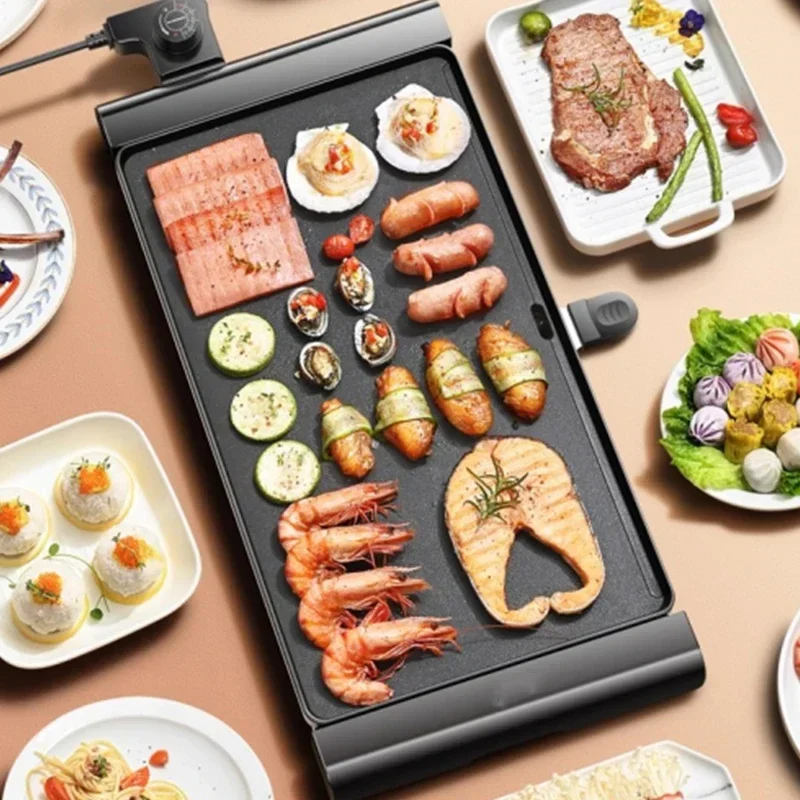 Pemanggang listrik, wajan pema - Korean Bbq Grill ulasan dan harga