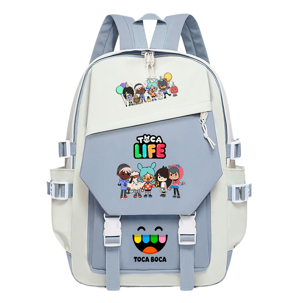 Toca Life World Print Backpack - Korean Girl Lifestyle ulasan dan harga