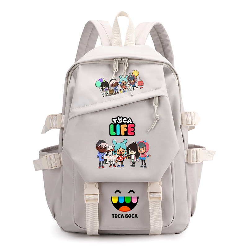 Toca Life World Print Backpack - Korean Girl Lifestyle ulasan dan harga