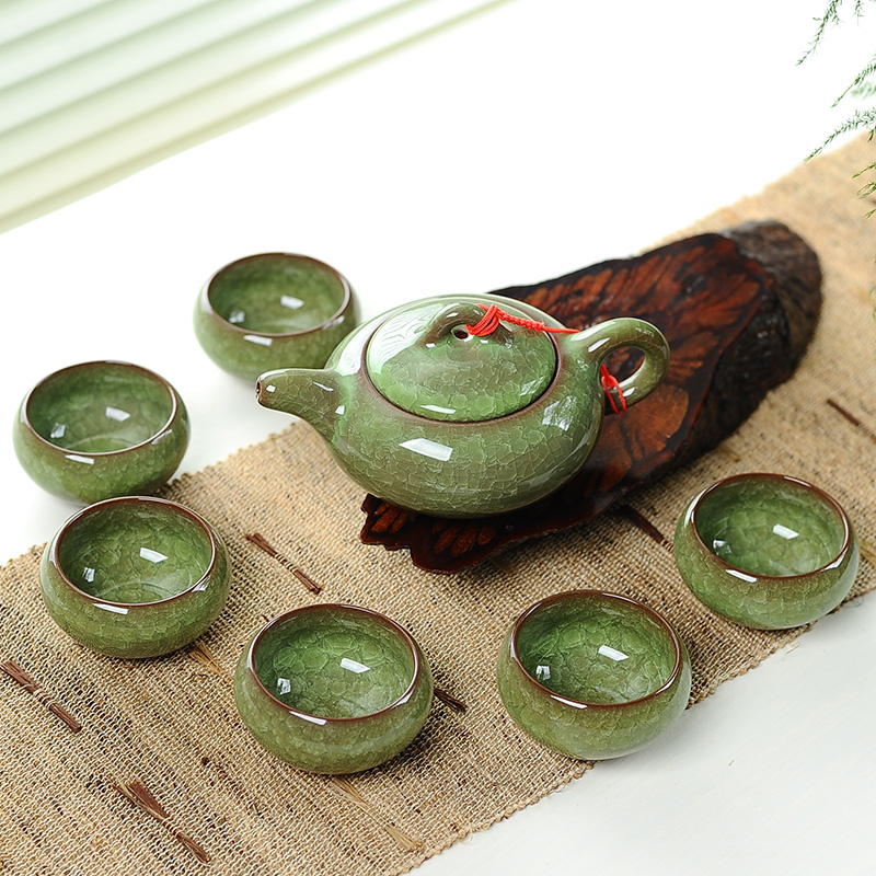 7 Buah Set Teh Keramik dengan  - Korean Tea Set ulasan dan harga