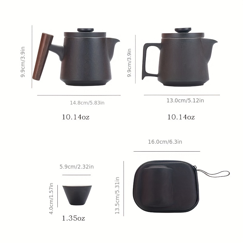 Set Teh Keramik Tiga Bagian ya - Korean Tea Set ulasan dan harga