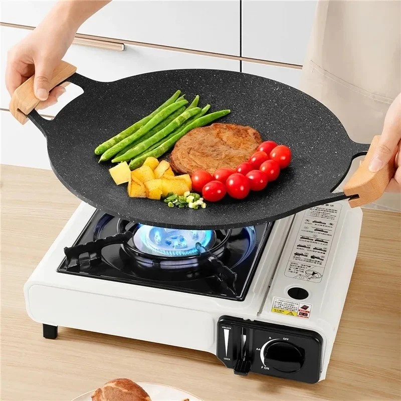 Desain baru 1 buah wajan pangg - Korean Bbq Grill ulasan dan harga